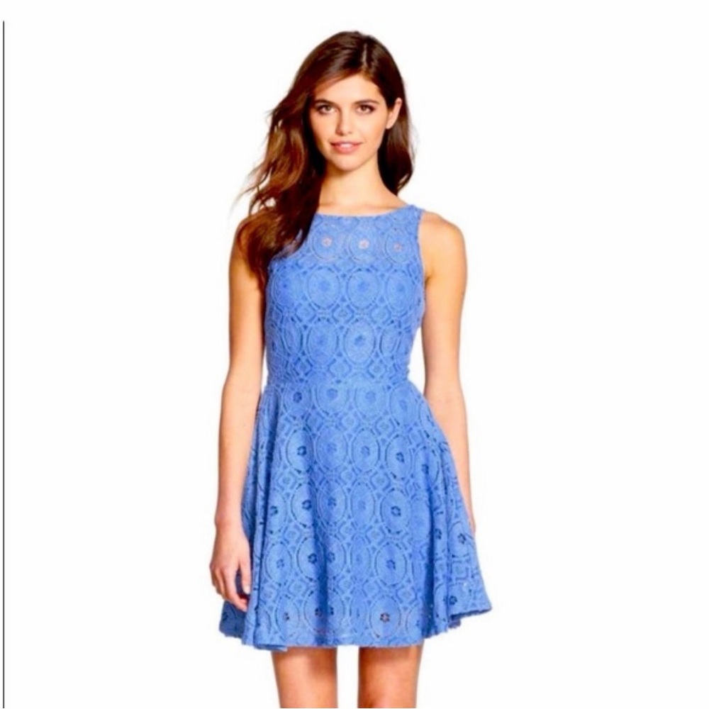 BB Dakota Kids Formal Dress in Blue Lace